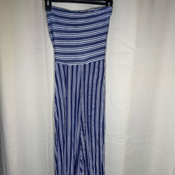 navy bandeau jumpsuit